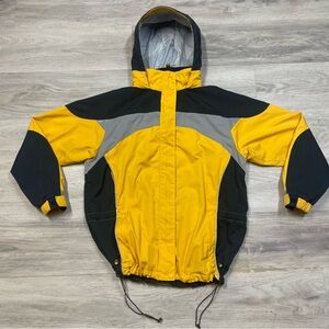 L.L. Bean Yellow and Black Jacket Womens sz M